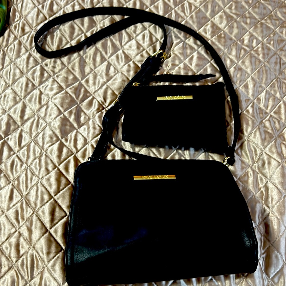 Steve Madden over shoulder bag / purse with attached pouch